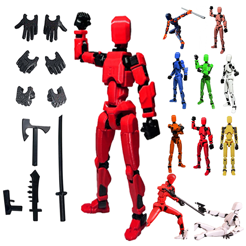 3D Printing Drawing - 1PCS 13 Joints Figure Articulate Movable