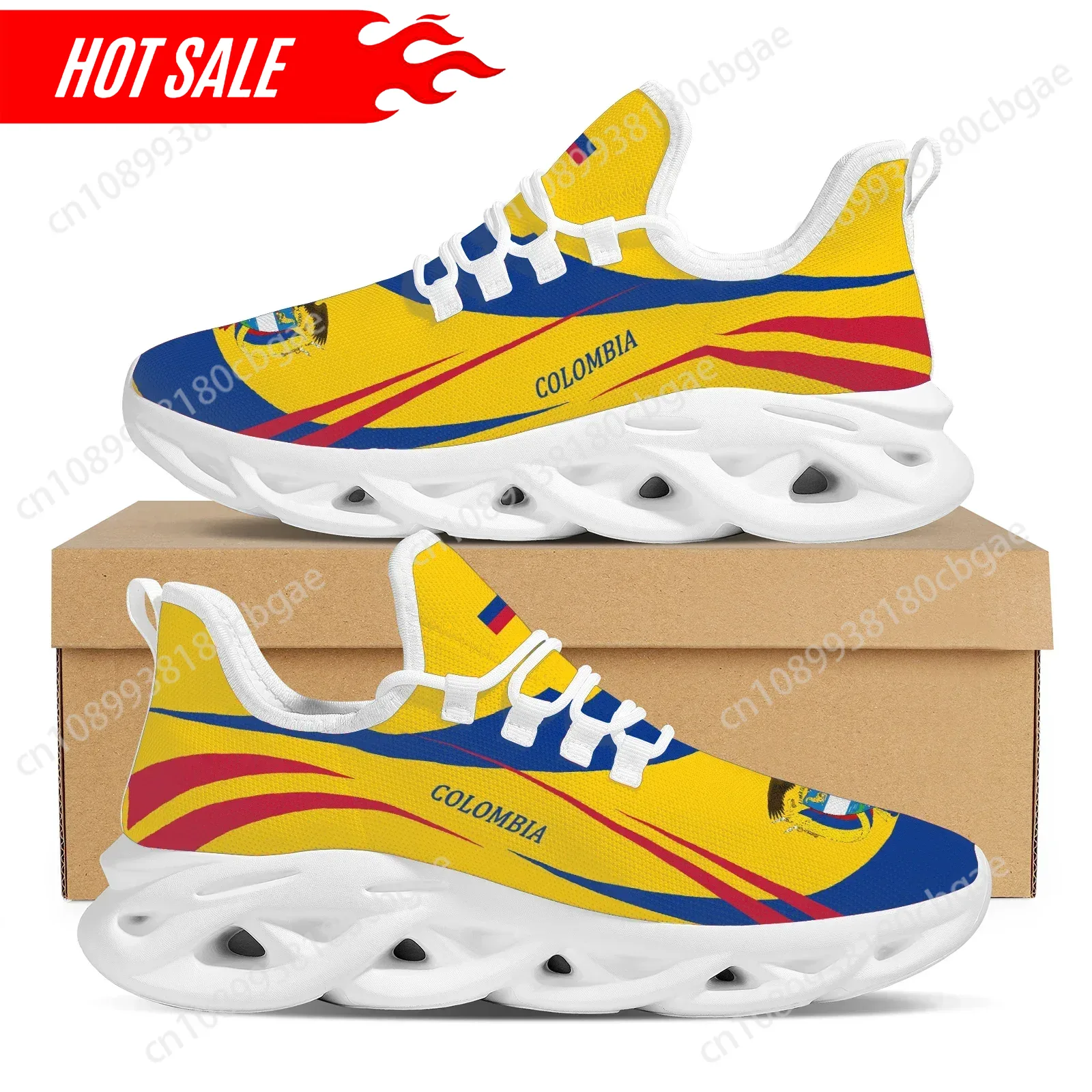 3D Printing Design - Breathable Colombian Cuban Flag Design Sneakers