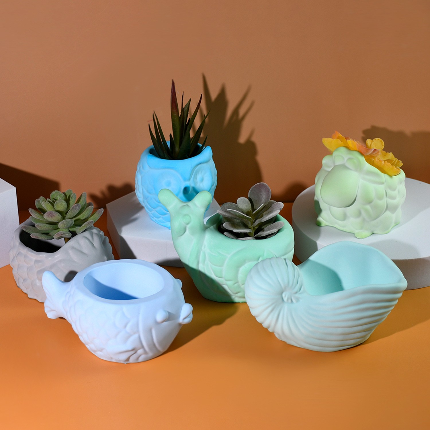 3D Animal Flower Pot Silicone  - 3D Printing Vase review and price