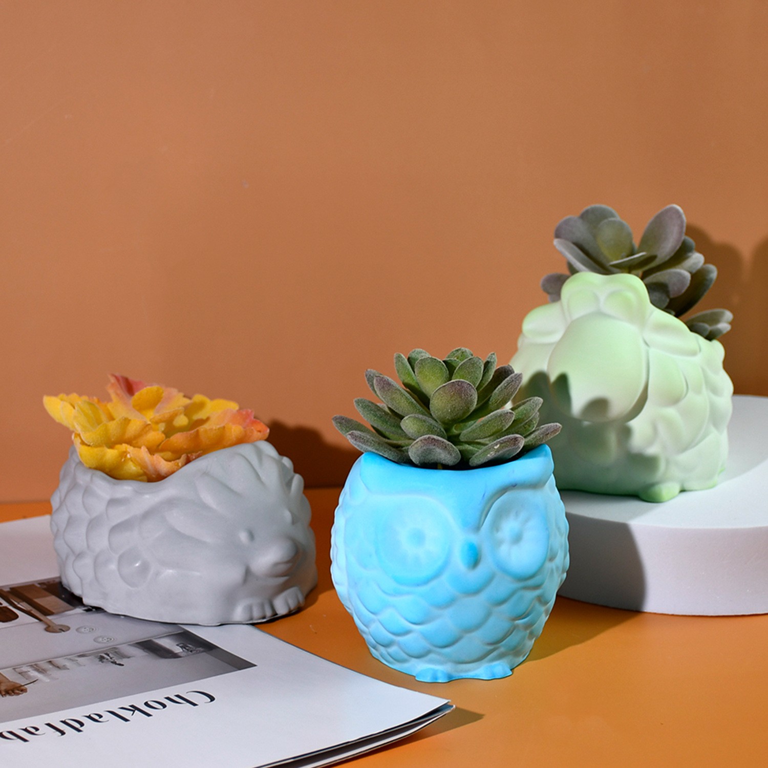 3D Animal Flower Pot Silicone  - 3D Printing Vase review and price