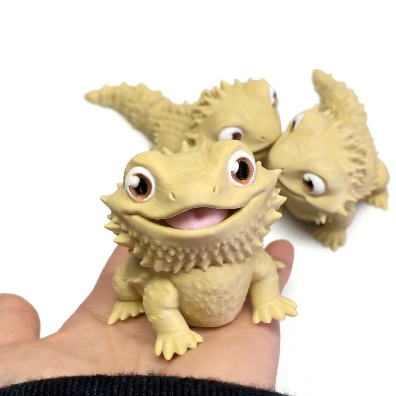 3D Printed Cute Bearded Dragon - 3D Printing Lizard review and price