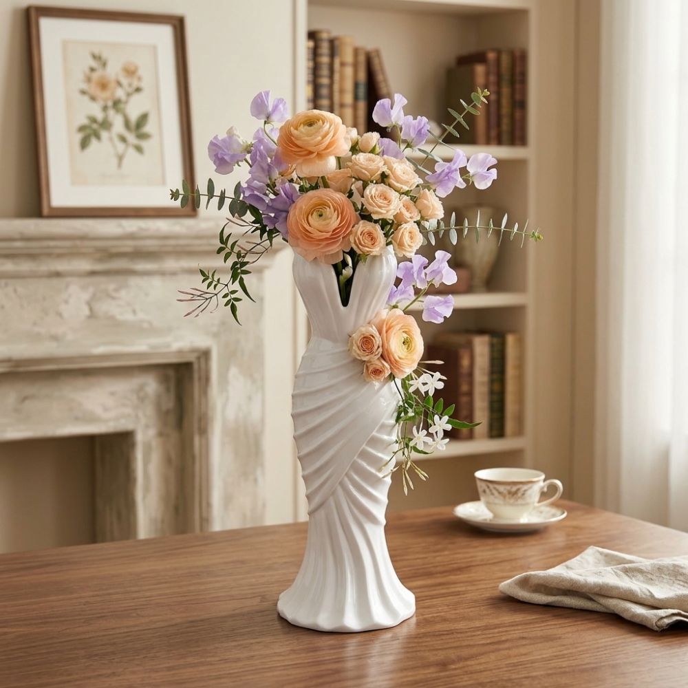 Gown-Shaped 3D Printed Flower  - 3D Printing Vase review and price