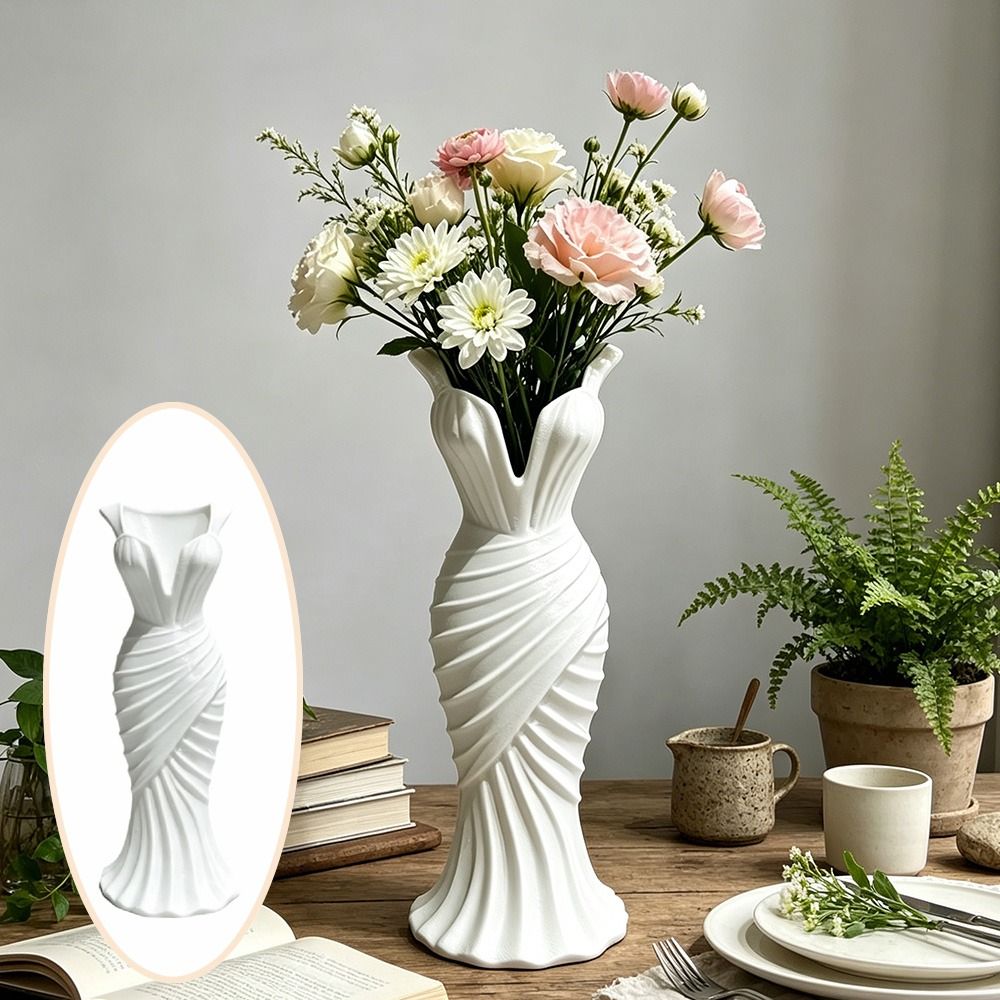 Gown-Shaped 3D Printed Flower  - 3D Printing Vase review and price
