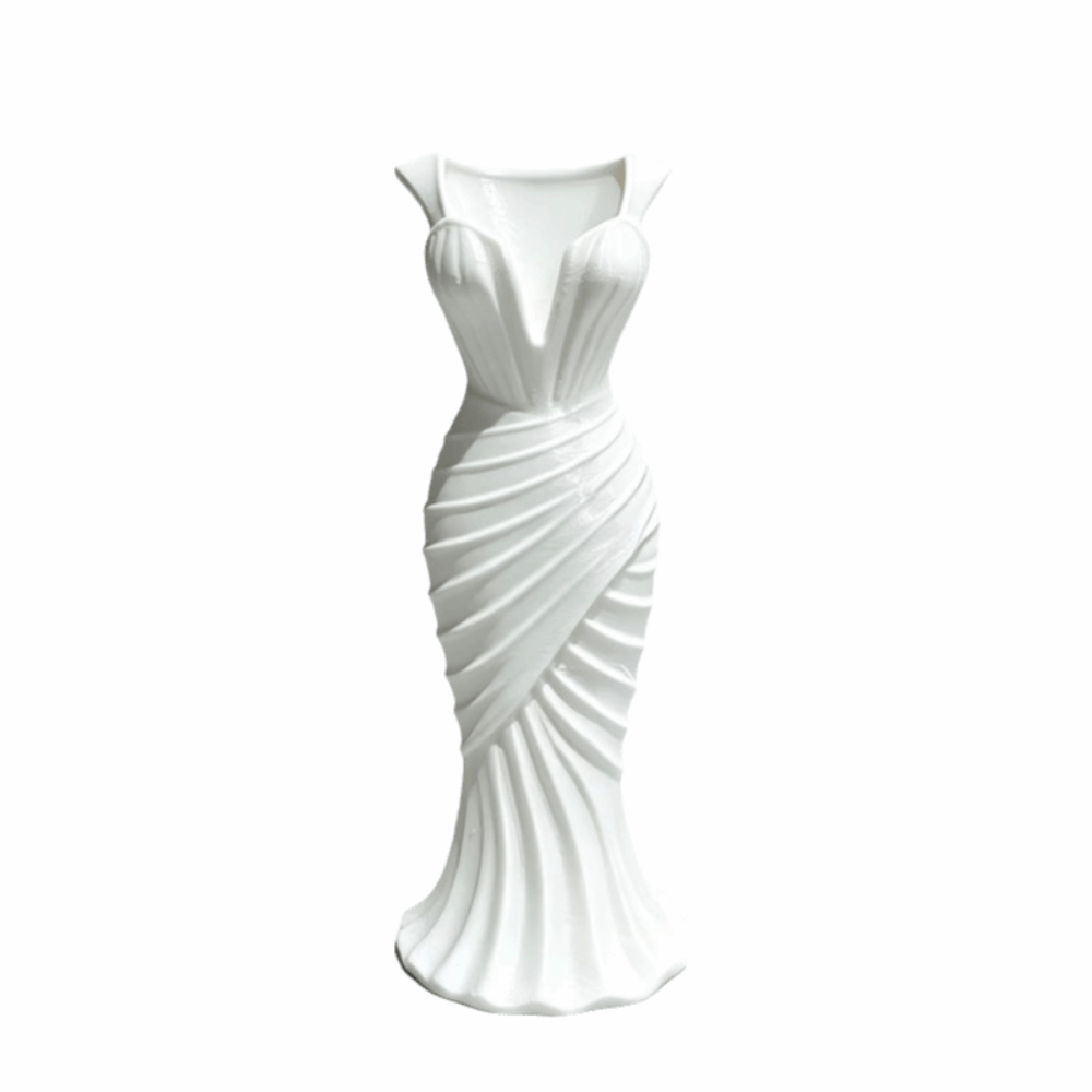 Gown-Shaped 3D Printed Flower  - 3D Printing Vase review and price