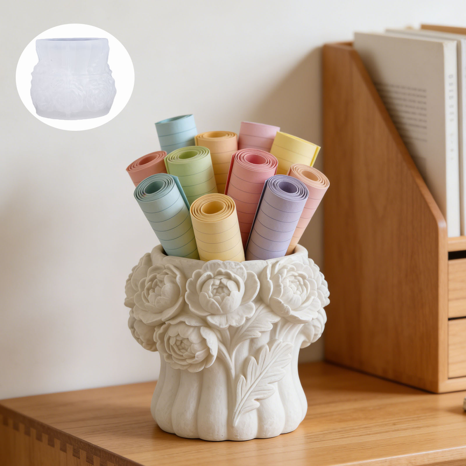 3D Rose Flower Vase Silicone M - 3D Printing Vase review and price