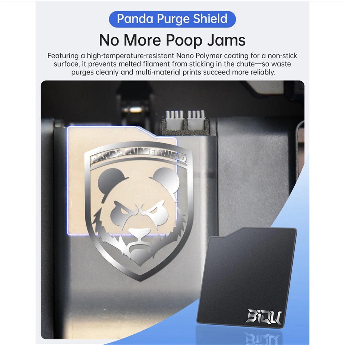 L70A BIQU Panda Purge Shield S - 3D Printing Process review and price