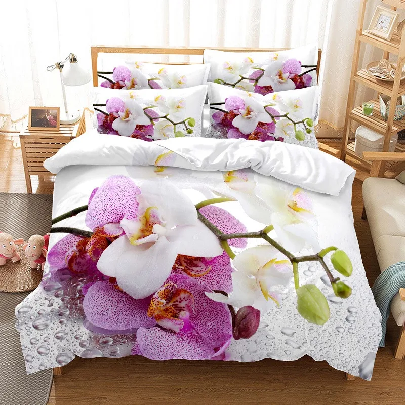 Flowers Bedding Set Duvet Cove - 3D Printing Drawing review and price