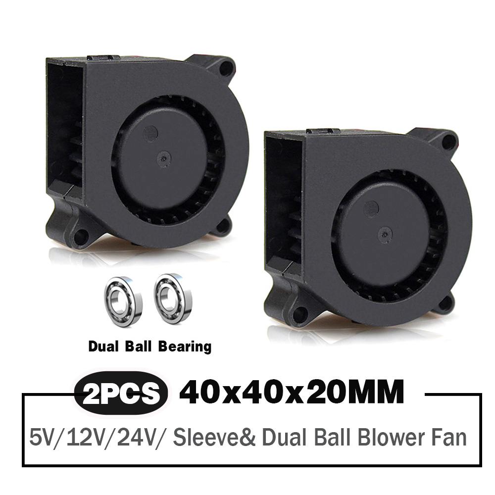 2 Pieces 40mm Blower Fan 4020  - Cooling Fan 40Mm 3D review and price