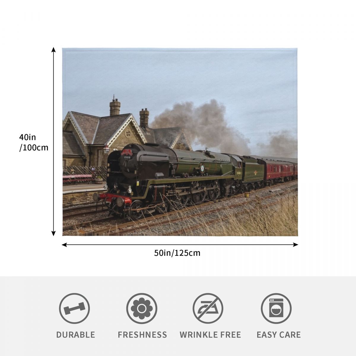 Steam train over Yorkshire moo - 3D Printing Yorkshire review and price