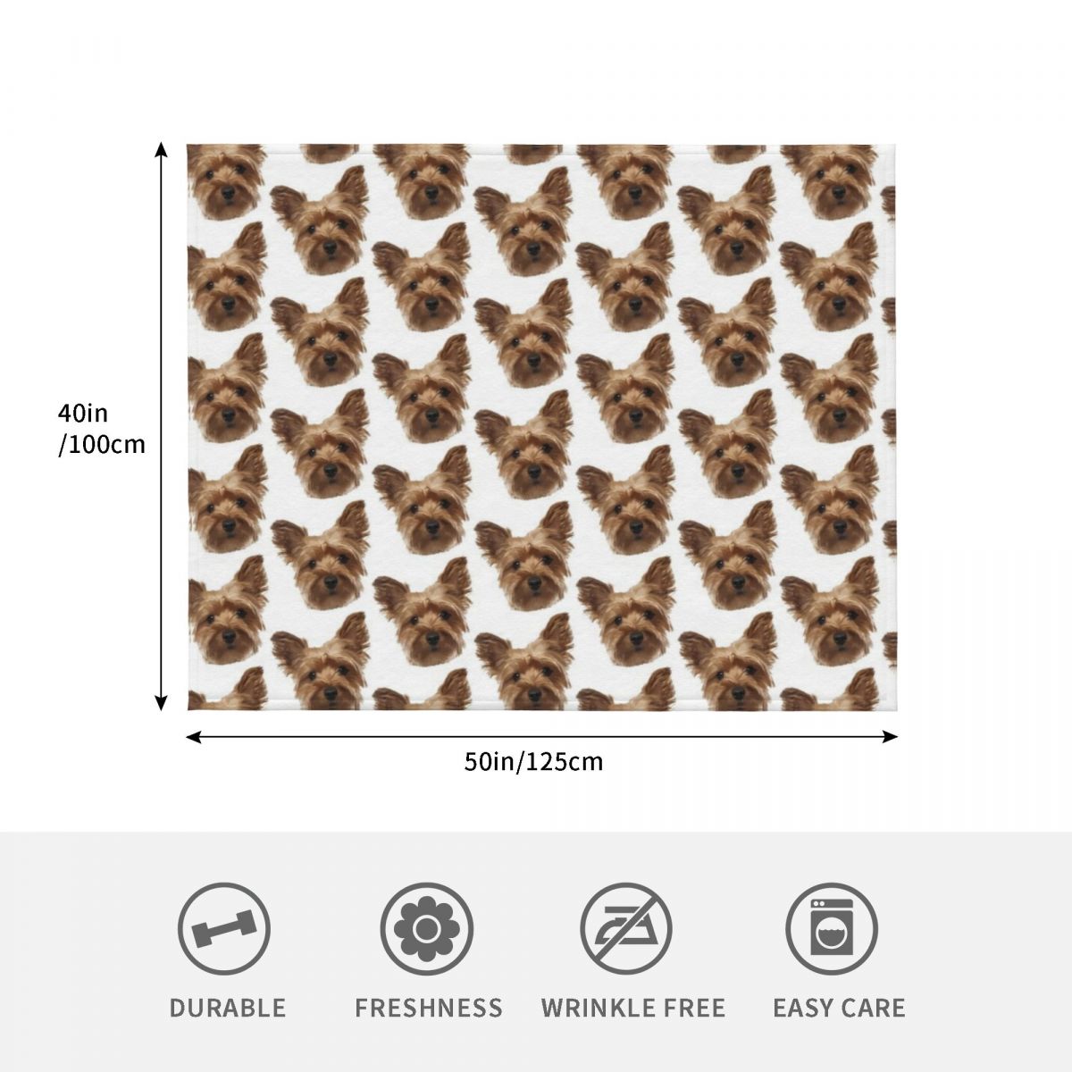 Yorkshire Terrier Throw Blanke - 3D Printing Yorkshire review and price