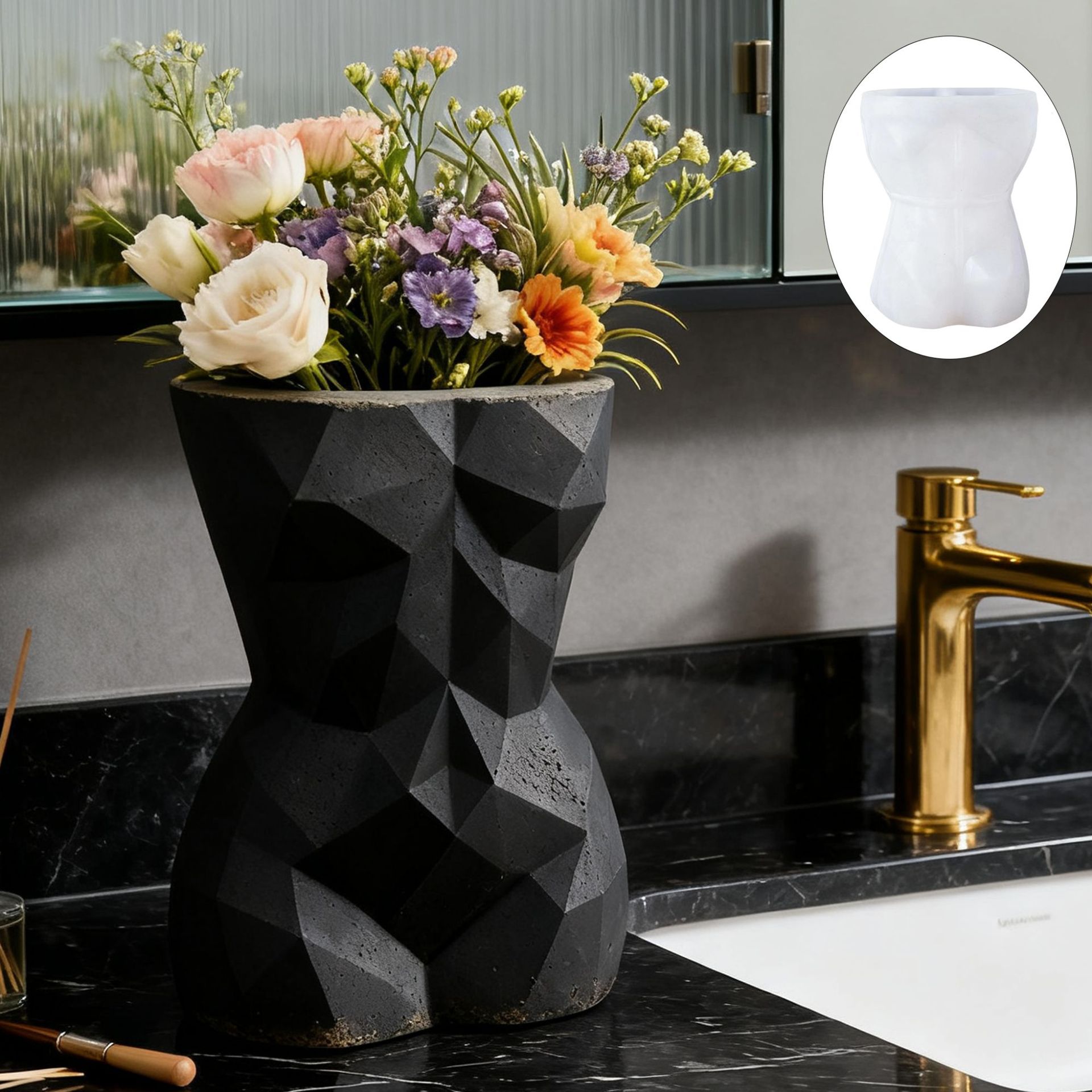 3D Geometric Female Body Flowe - 3D Printing Vase review and price