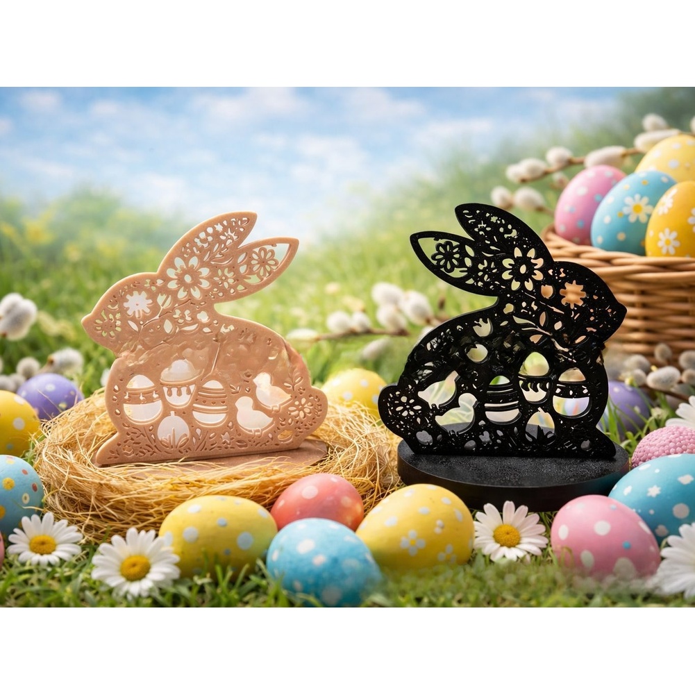 Floral Easter Bunny 3D Printed - 3D Printing Construction review and price