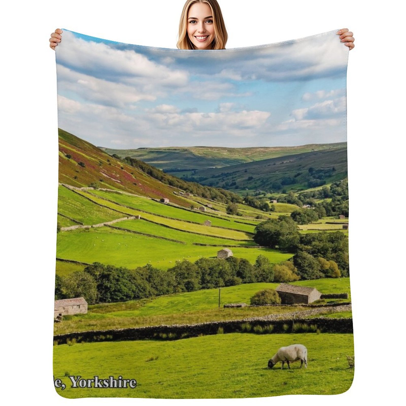 Yorkshire Dales Throw Blanket  - 3D Printing Yorkshire review and price