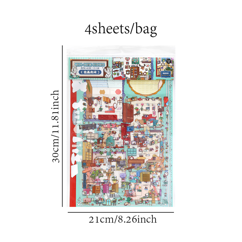 4 Sheets Cute Miniature Painti - 3D Printing Construction review and price