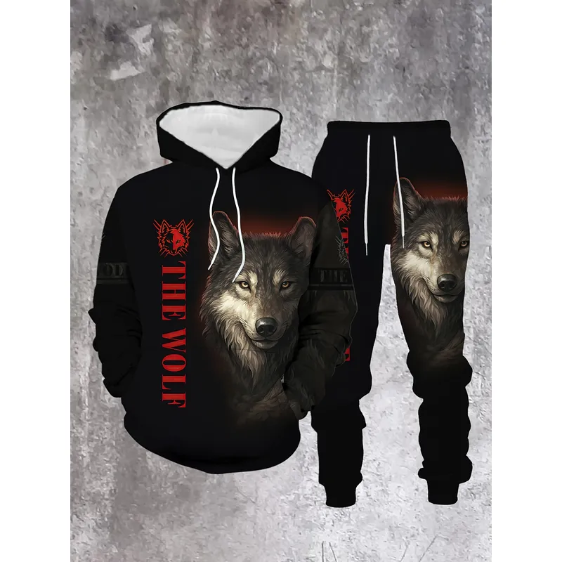 Men's Fashion Sweater Set Wolf - 3D Printing Design review and price