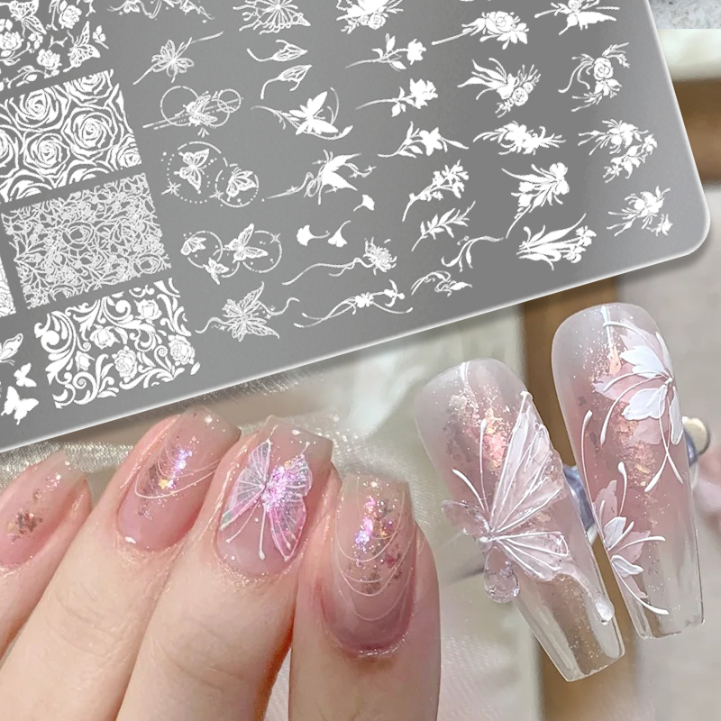BORN PRETTY Leaves Flower Nail - 3D Printing Template review and price