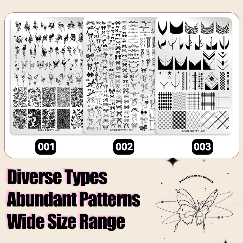 BORN PRETTY Leaves Flower Nail - 3D Printing Template review and price
