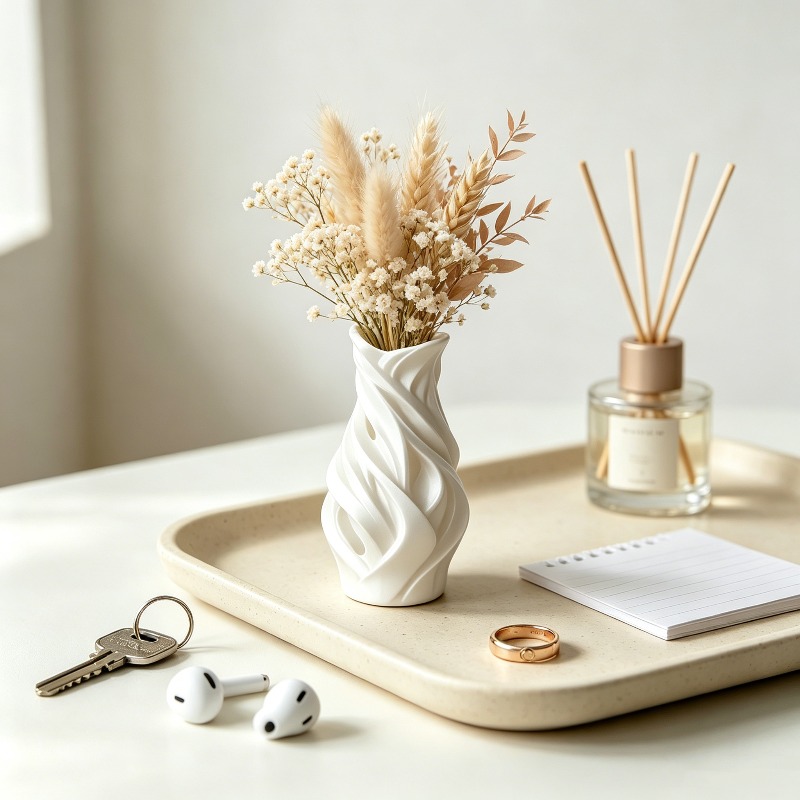 3D Printed Twisted Wave Vase O - 3D Printing Vase review and price