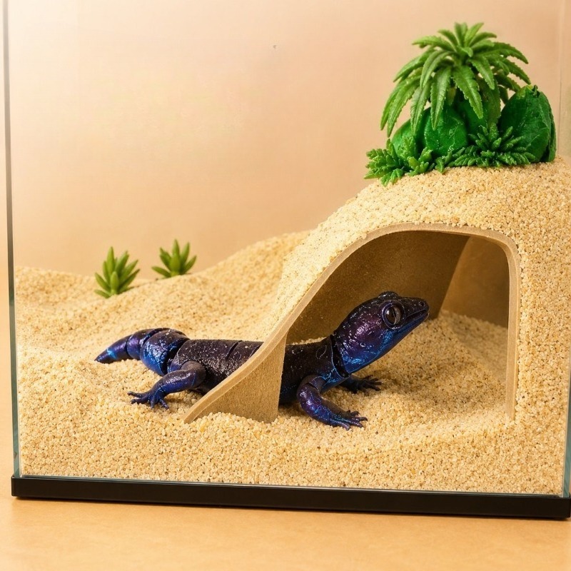 3D Printed Reptile Hide Cave   - 3D Printing Lizard review and price