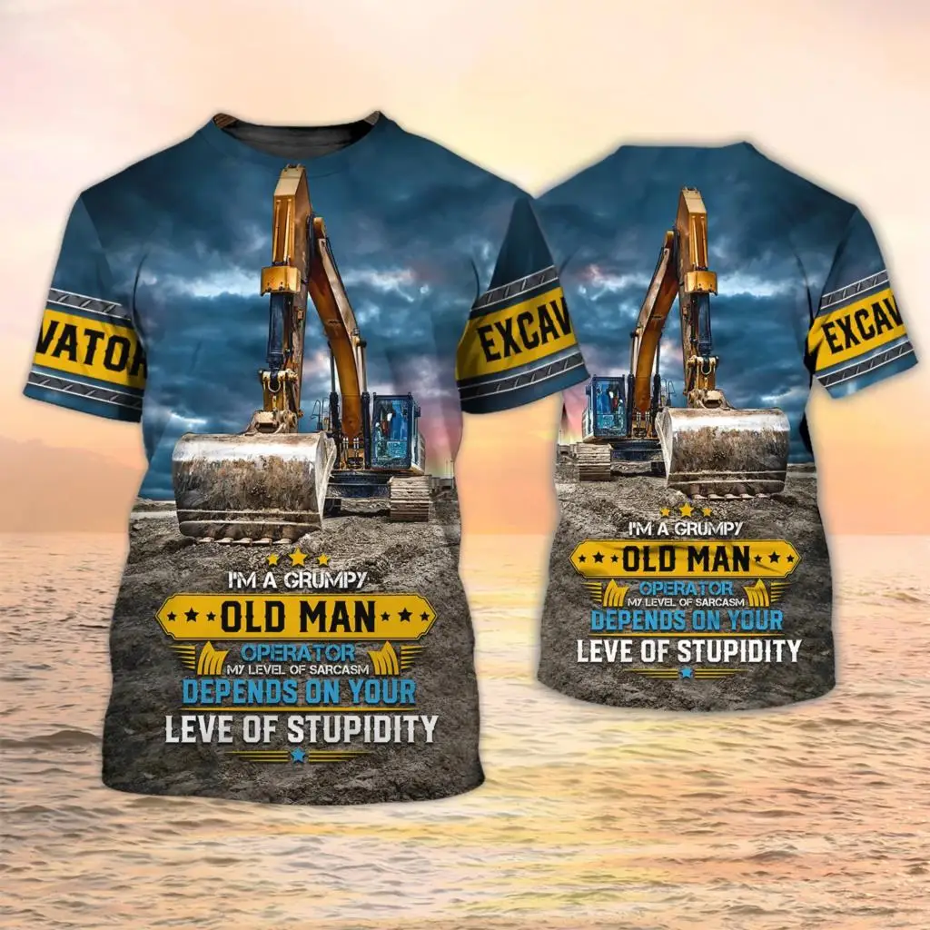 Excavator TShirts Heavy Equipm - 3D Printing Operator review and price