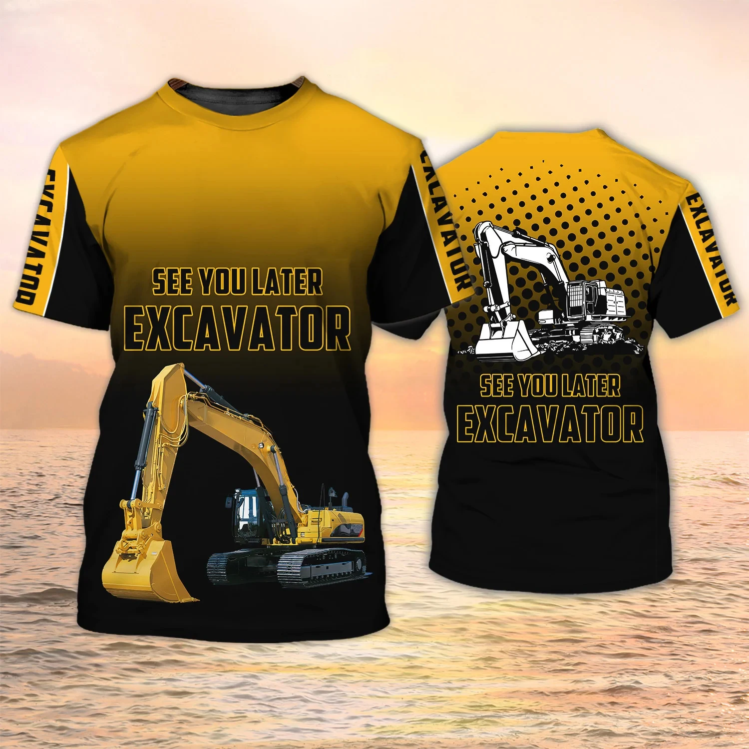 Excavator TShirts Heavy Equipm - 3D Printing Operator review and price