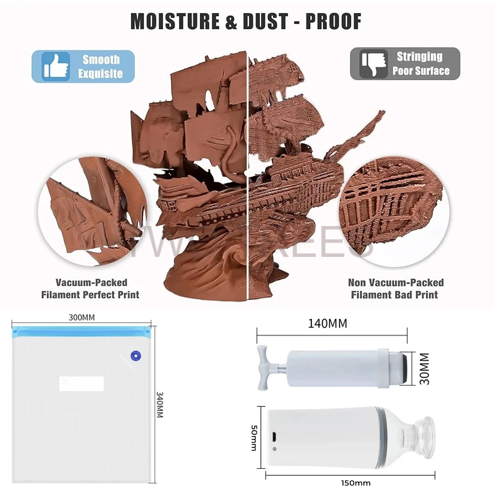 3D Print Vacuum Bag Filament D - Petg Filament review and price