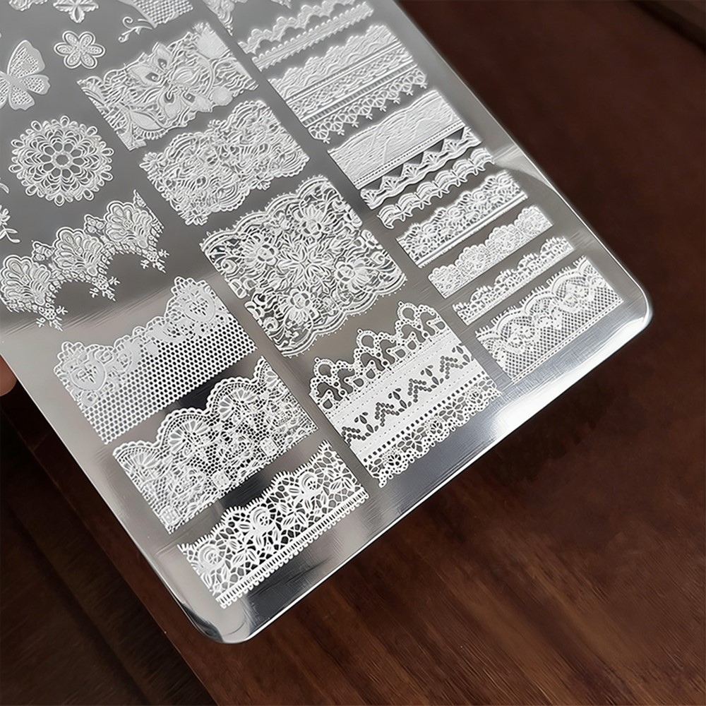 9*15cm 3D Lace Butterfly Nail  - 3D Printing Template review and price