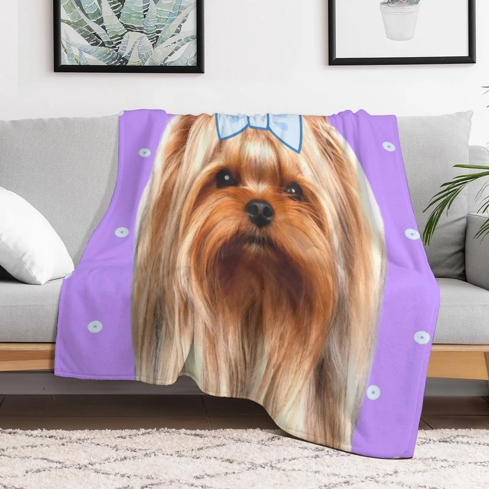 Cute purple yorkshire Throw Bl - 3D Printing Yorkshire review and price